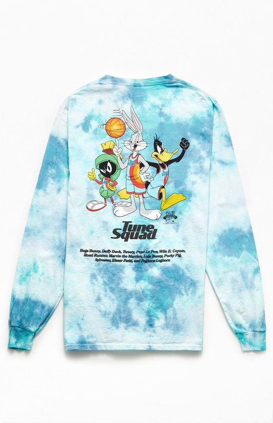 Men's Space Jam Tie-Dyed Puff Long Sleeve T-Shirt - Rex Distributor, Inc. Wholesale Licensed Products and T-shirts, Sporting goods,