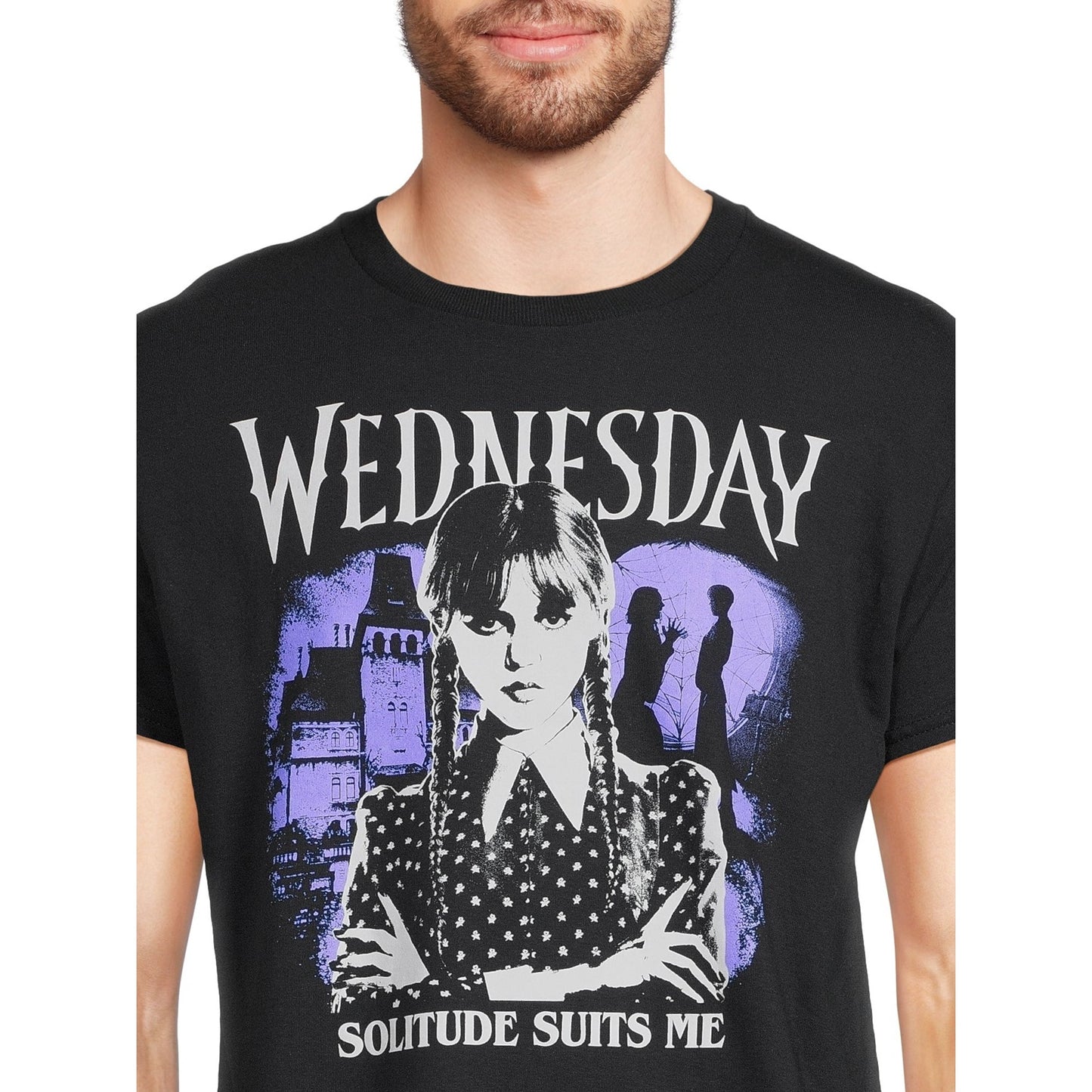 Men's Wednesday Solitude Suits Me Graphic Tee T-Shirt