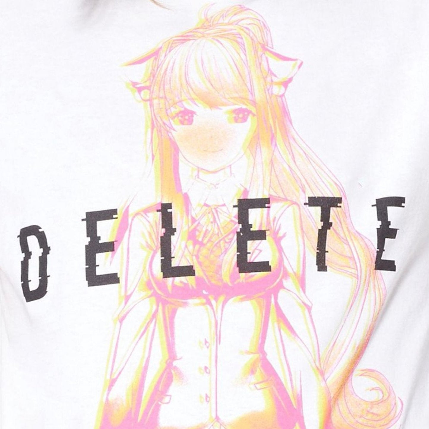 Mens Doki Doki Literature Cub Horror Video Game Delete Monika Tee T-Shirt - Rex Distributor, Inc. Wholesale Licensed Products and T-shirts, Sporting goods,