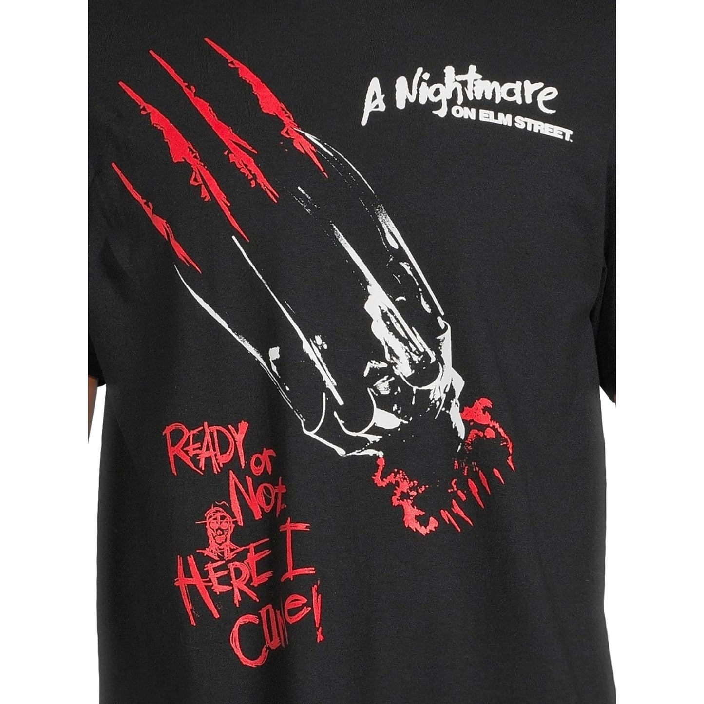 Men's Nightmare On Elm Claw Graphic T-Shirt Tee