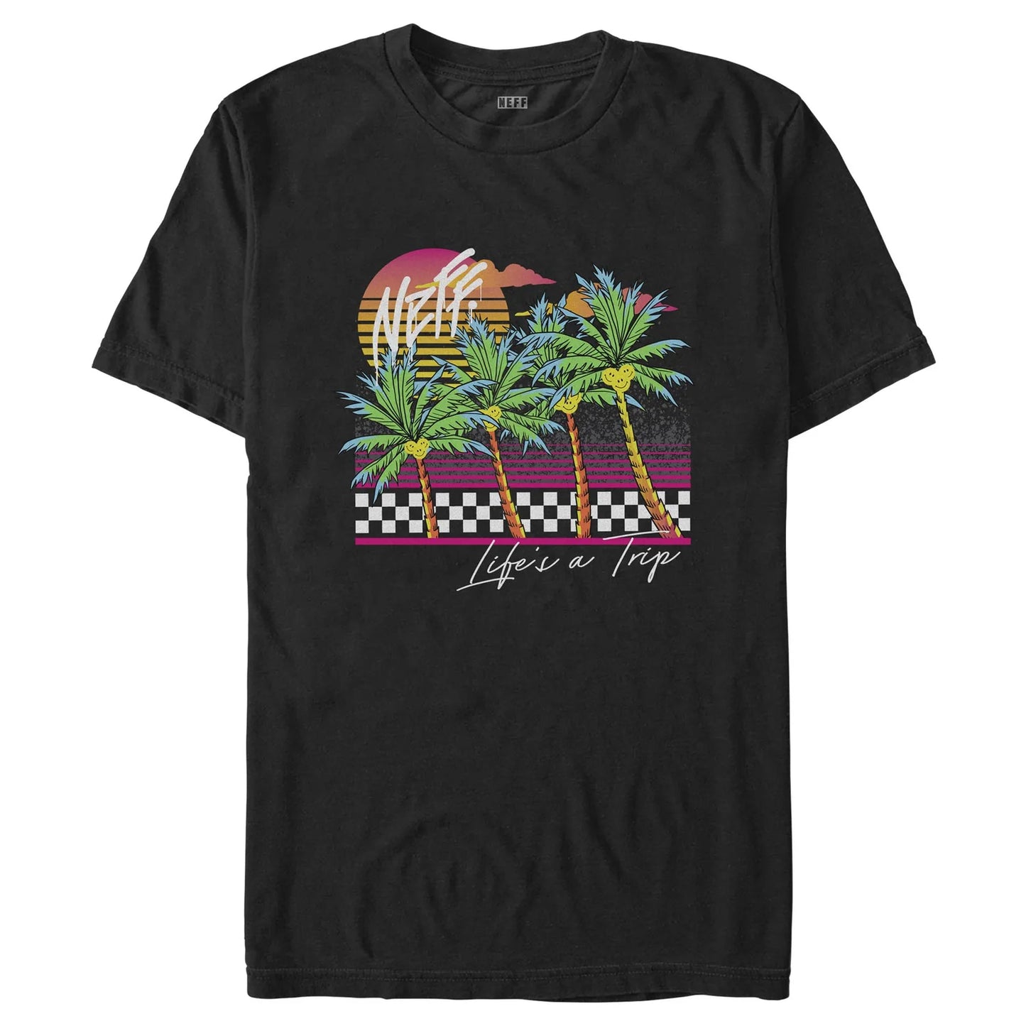 Men's Black NEFF Life's a Trip T-Shirt - Rex Distributor, Inc. Wholesale Licensed Products and T-shirts, Sporting goods,