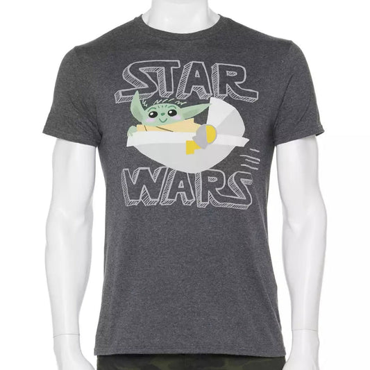 Men's The Mandalorian The Child Aka Baby Yoda Float Tee T-Shirt