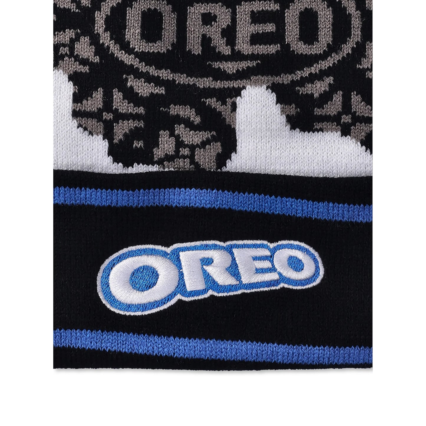 Oreo Dunk Men's Black & White Beanie Winter Hat