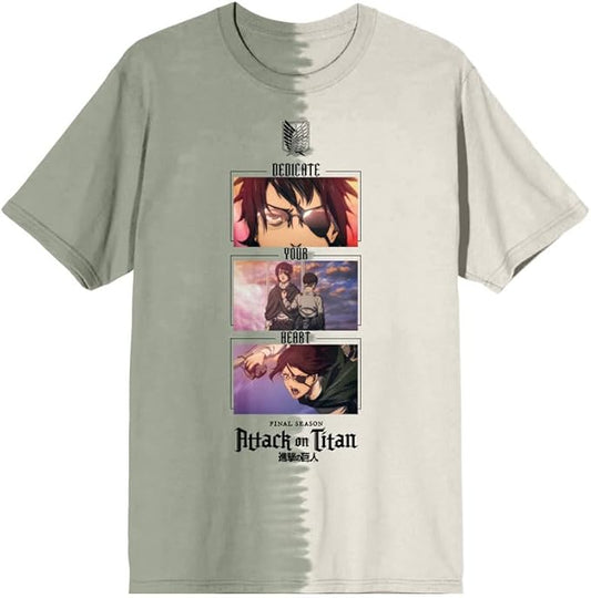 Mens Attack On Titan Final Season Split T-Shirt Tee - Rex Distributor, Inc. Wholesale Licensed Products and T-shirts, Sporting goods,