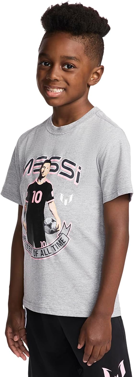 Boy's Toddler Messi G.O.A.T. Short Sleeve T-Shirt Tee