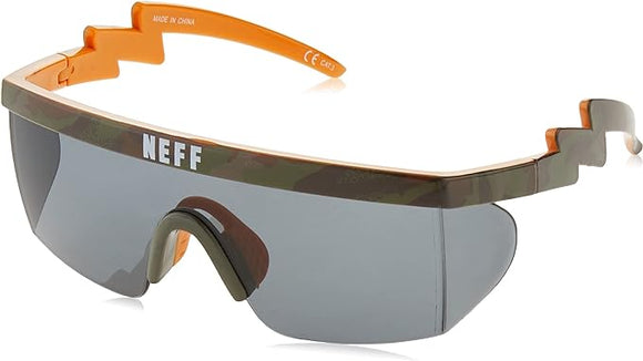 NEFF Men's Brodie Wrap Around Sport Sunglasses Camo, One Size