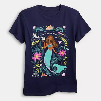 Women Juniors' Little Mermaid Graphic T-Shirt