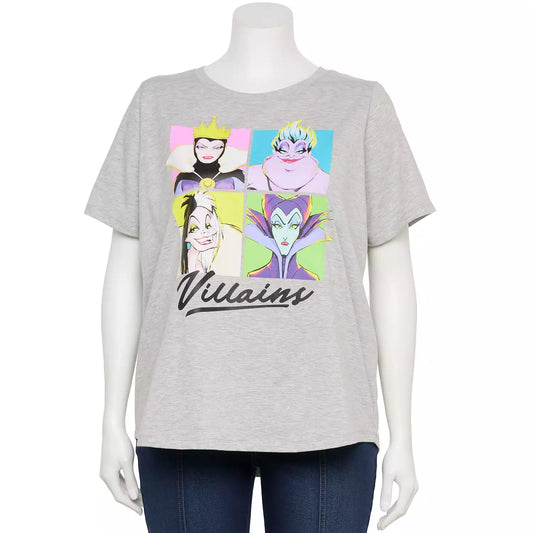 Women's Plus Size Disney Villains Graphic T-Shirt