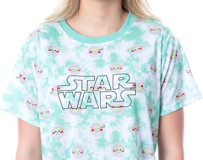 Women's Star Wars The Mandalorian Grogu The Child Chibi Sleep Pajama Set