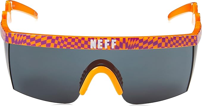 NEFF Men's Brodie Wrap Around Sport Sunglasses Orange Dazed, One Size