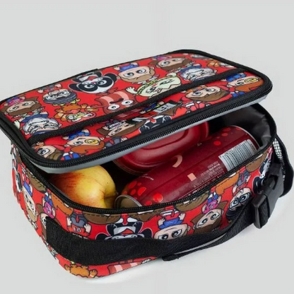 FGTeeV FGTV Lunch Zippered Bag Lunch Box - Red and Black