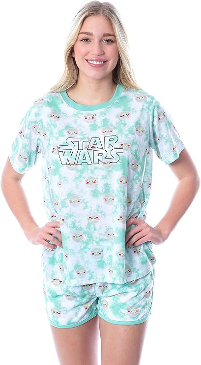 Women's Star Wars The Mandalorian Grogu The Child Chibi Sleep Pajama Set