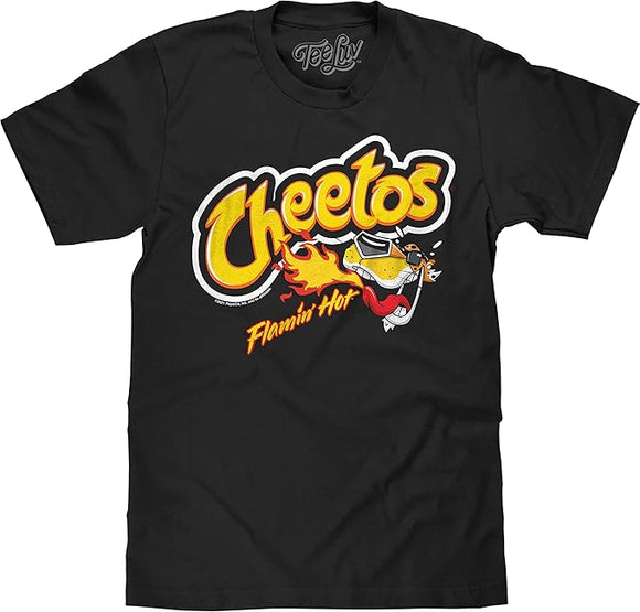 Men's Black Flamin' Hot Cheetos Graphic T-Shirt
