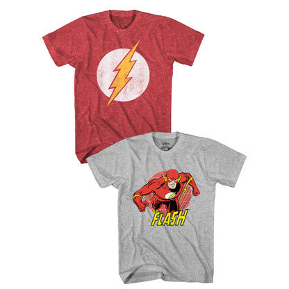 Men's The Flash Icon Bundle Short Sleeve Graphic Tee, 2 Pack