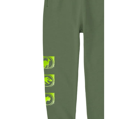 Boys Green Jurassic World Graphic Jogger Pants