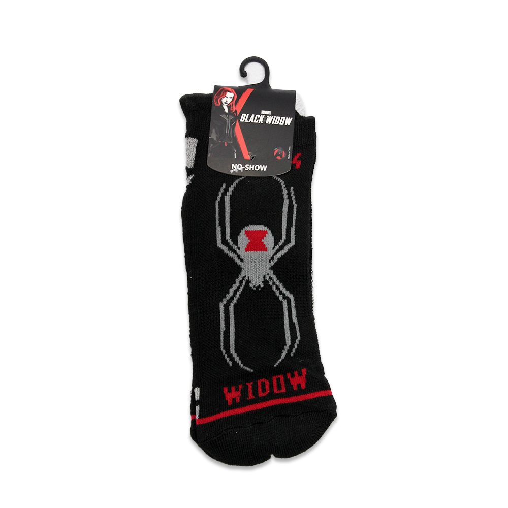 Marvel Black Widow No Show Socks - Rex Distributor, Inc. Wholesale Licensed Products and T-shirts, Sporting goods,