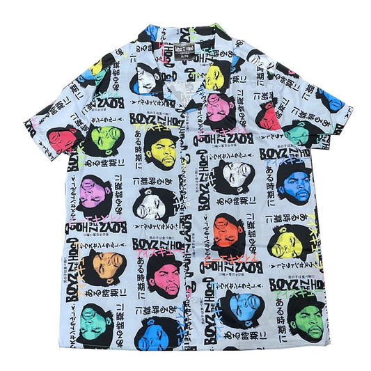 Men's Boyz N The Hood Camp Collar Japanese Button Shirt