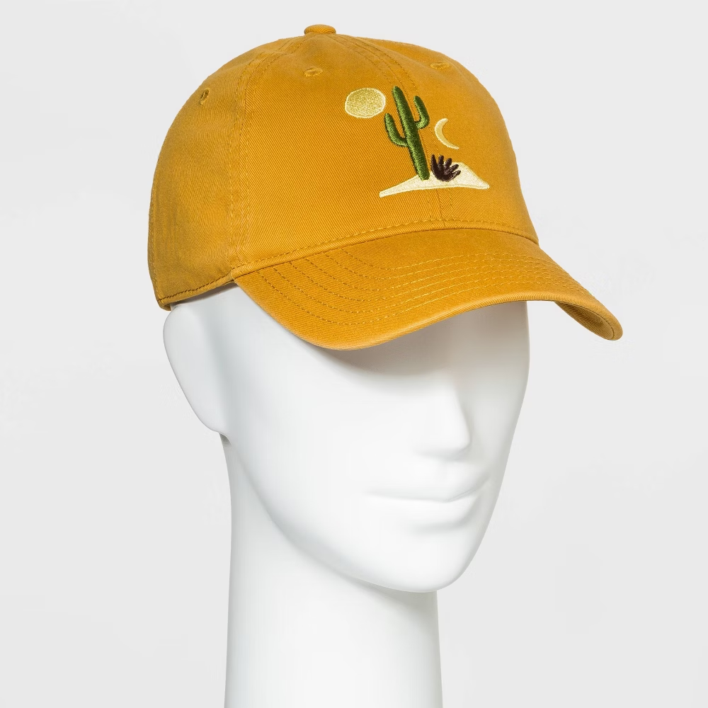 Desert Landscape Baseball Hat - Mustard Yellow