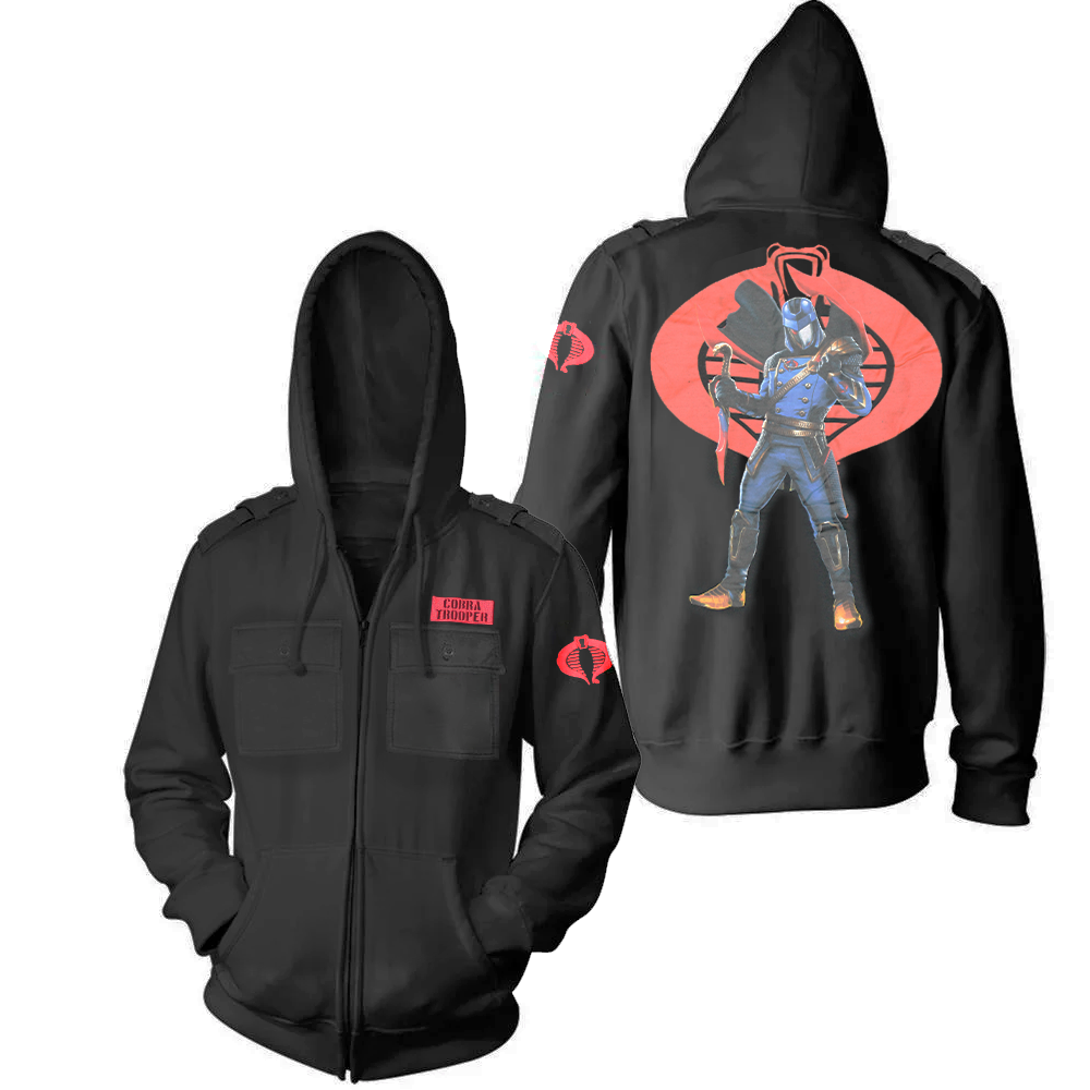 Men's G.I. Joe Cobra Trooper Military Zip Hoodie