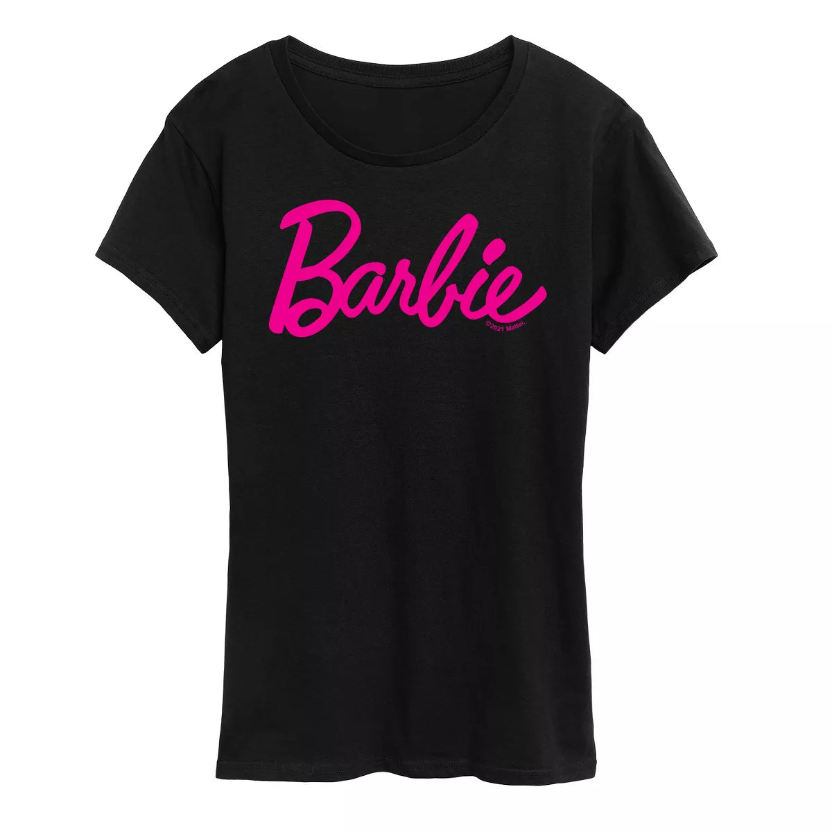 Girl's Barbie Classic Pink Logo Short Sleeve Graphic T-Shirt