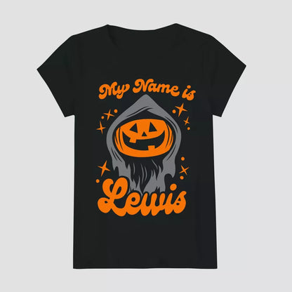 Women's Black Lewis & Friends™ Pumkin Graphic T-Shirt Tee