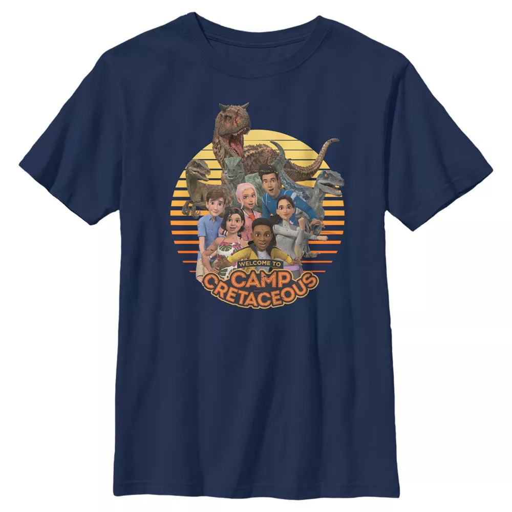 Boy's Jurassic World: Camp Cretaceous Group Shot Welcome T-Shirt