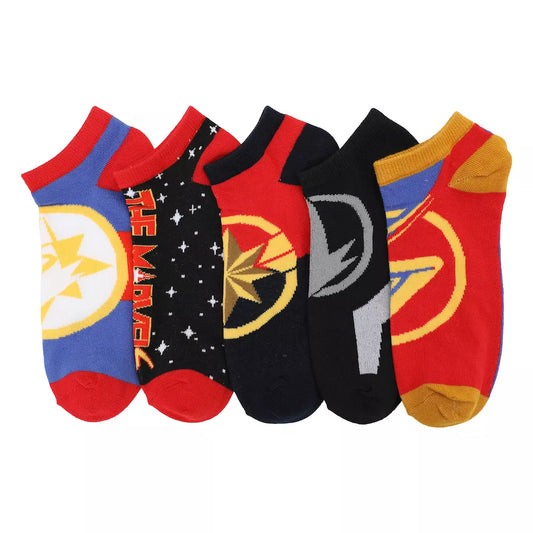 Adult The Marvels Movie Ankle Socks 5-Pack