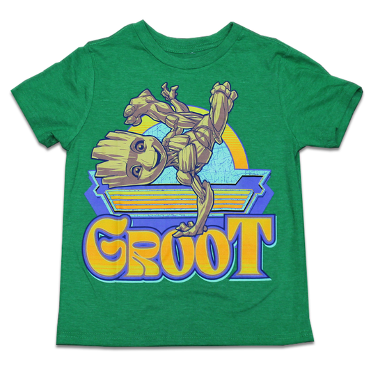 Boy's Green Marvel Groot Graphic Tee T-Shirt