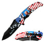 JK 6418-T8 4.5" Double Sided Print Assist-Open Folding Knife with Pocket Clip