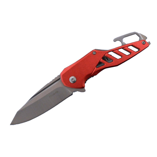 KN 1733-RD 4.5" Red Bottle Opener Assist-Open Folding Knife