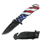 KN 1954-US 4.5" USA Flag Assist-Open Tactical Rescue Folding Knife