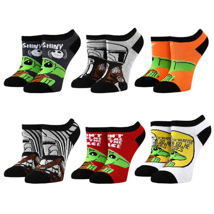 LEGO x Star Wars: The Mandalorian - Grogu Ankle Socks (6 Pairs) - Rex Distributor, Inc. Wholesale Licensed Products and T-shirts, Sporting goods,