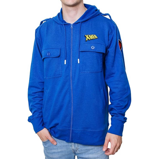 Men's Marvel X-Men Jim Lee Wolverine Patch Jacket Hoodie