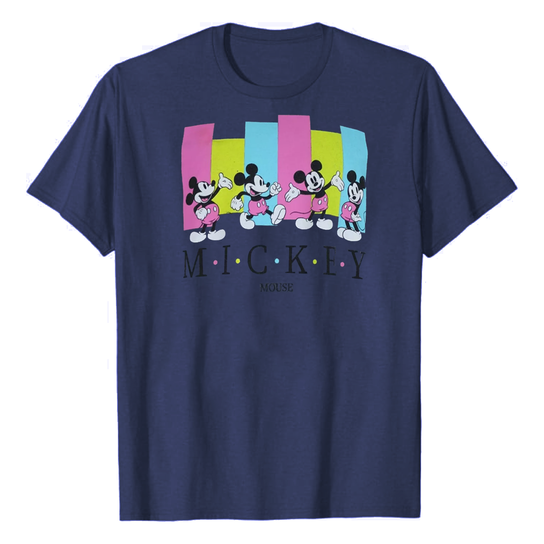 Men's Retro Disney Mickey Mouse Graphic Tee T-Shirt