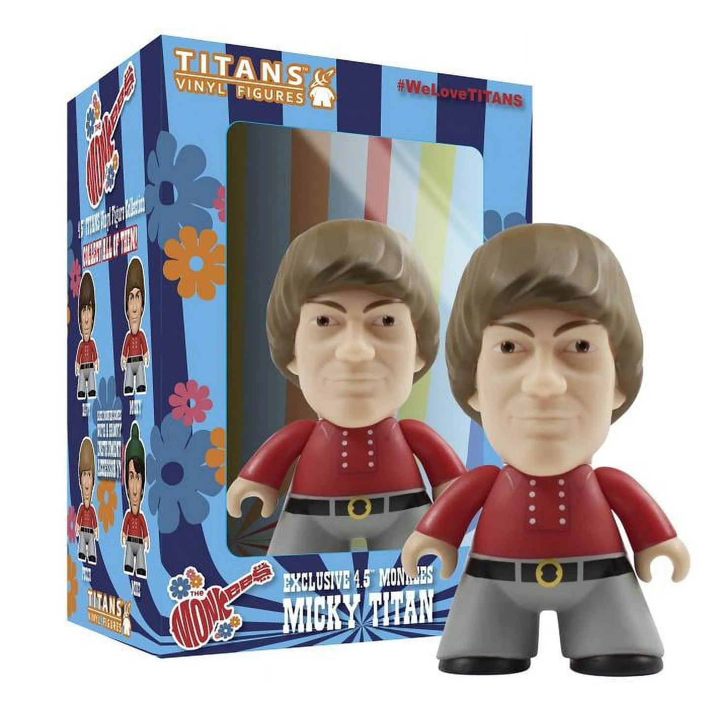 Monkees Micky Dolenz 4 1/2-Inch Titans Vinyl Figure