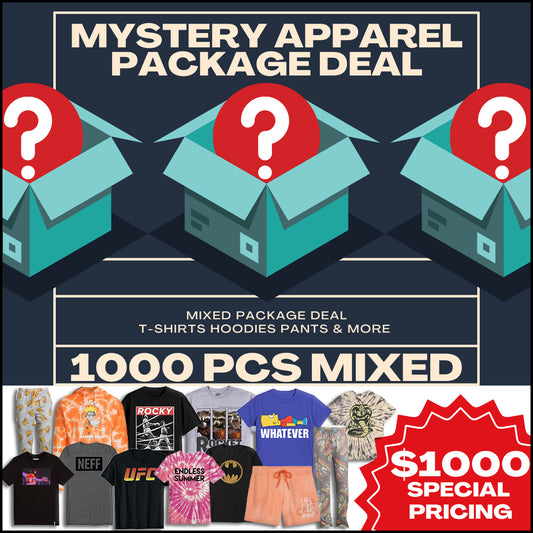 1,000 PCS Mystery Apparel Package Deal