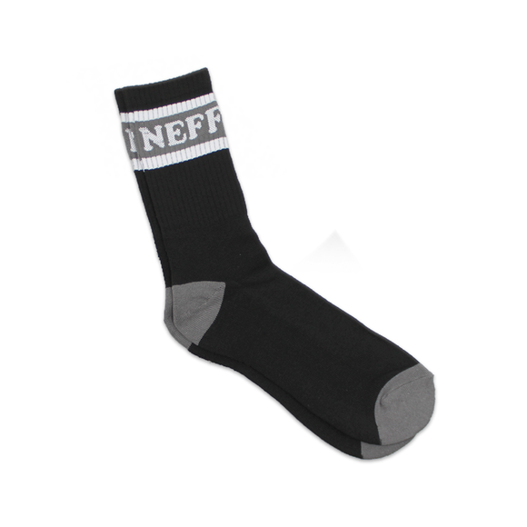 NEFF Men's Block Stripes Socks Charcoal & Black