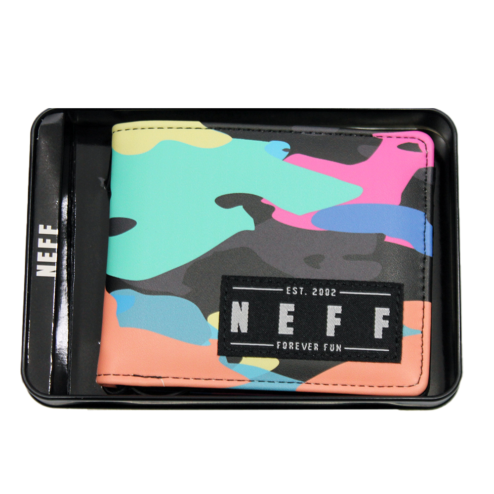 Neff Basecamp Bifold Wallet Multicolor