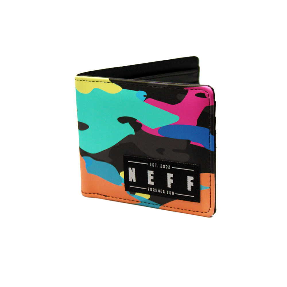 Neff Basecamp Bifold Wallet Multicolor