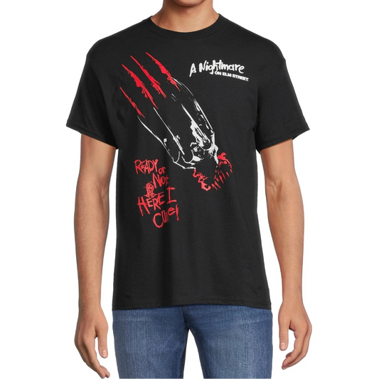 Men's Nightmare On Elm Claw Graphic T-Shirt Tee