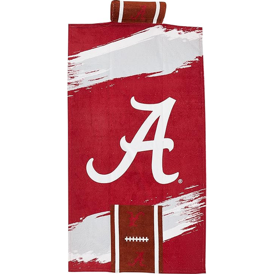 Northwest NCAA Alabama Crimson Tide Comfort Towel with Foam Pillow, 32" x 64", Cycle