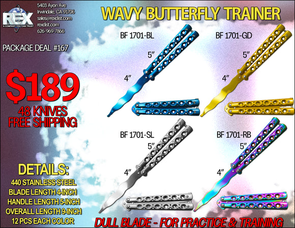 PKG DEAL #167 48 PCS Wavy Butterfly Trainer Package Deal - Free Shipping