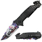 PK 3164-PO 4.75" Serviceman Black Honeycomb Handle Tactical Rescue Knife