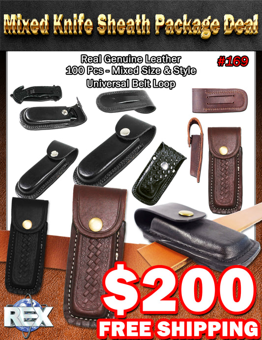 Package Deal #169 100 PCS Leather Sheath Package Deal - Free Shipping