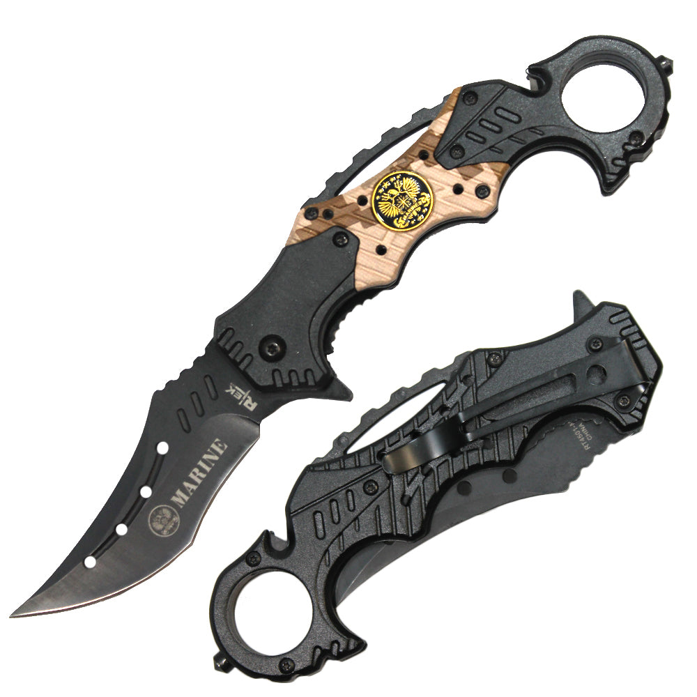 RT 4501-MA 5" Rtek Servicemen Assist-Open Karambit Tactical Rescue Knife