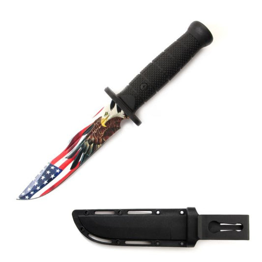 SE 5127-EG 12.5" Eagle Fixed Blade Hunting with Heavy Duty Sheath