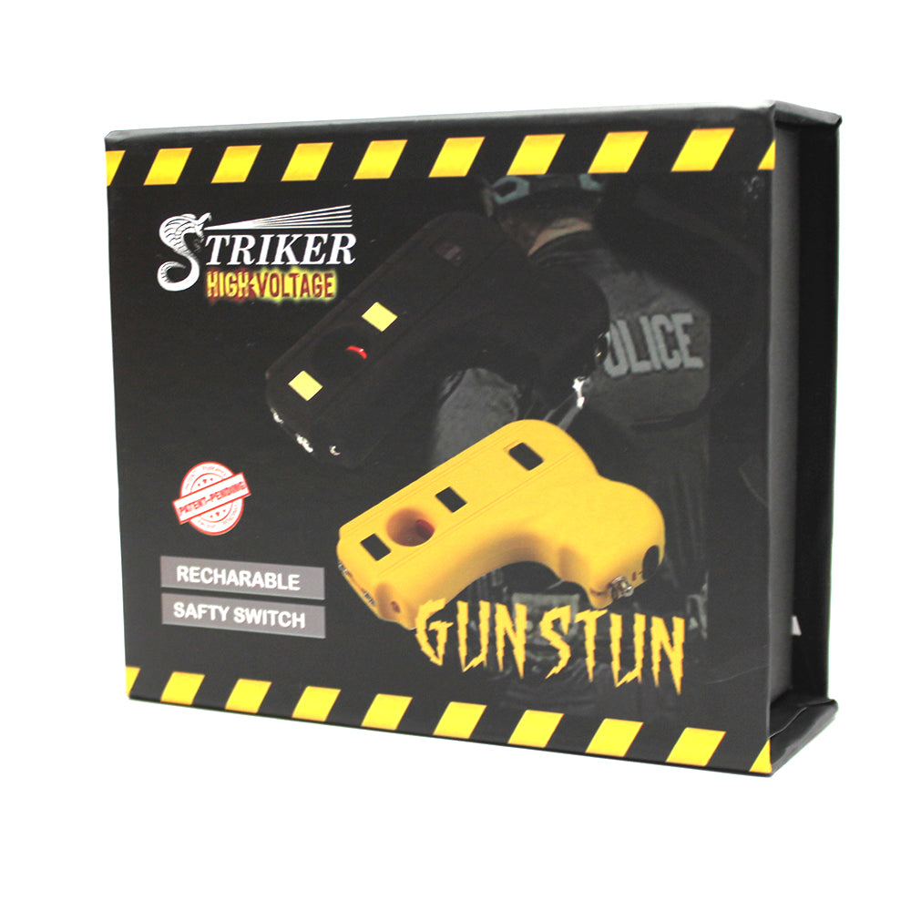 SH 13459 Yellow Gun Stun Gun with LED Light 10MV - Rex Distributor, Inc. Wholesale Licensed Products and T-shirts, Sporting goods,