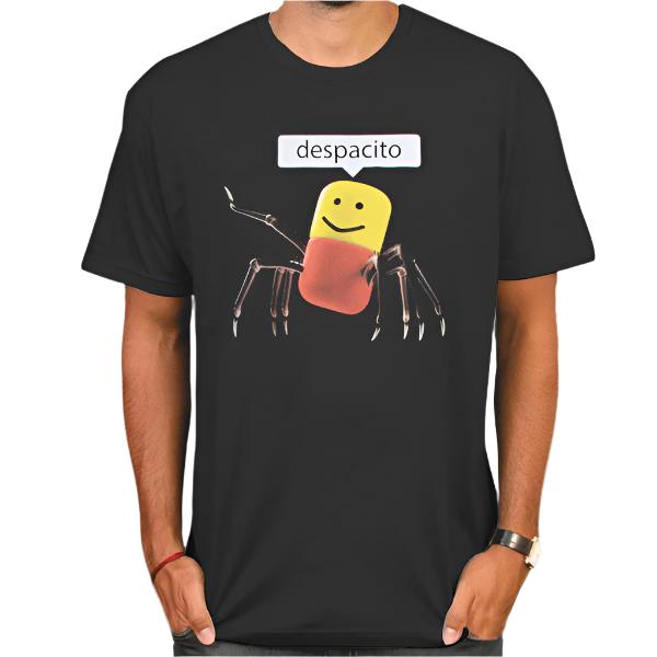 Men's Black Meme Spider Roblox Despacito T-Shirt Tee