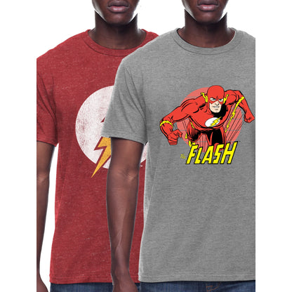 Men's The Flash Icon Bundle Short Sleeve Graphic Tee, 2 Pack