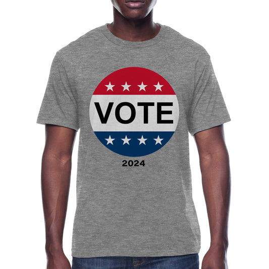 Men's Vote 2024 Apparel Graphic Crew Neck Tee T-Shirt